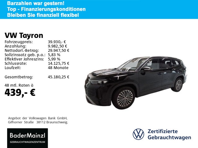 Volkswagen Tayron 1.5 eTSI DSG Life