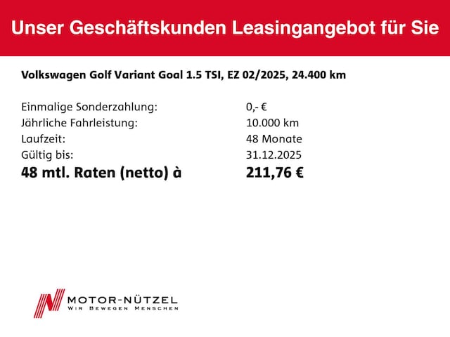 Volkswagen Golf 1.5 TSI Golf VIII Variant