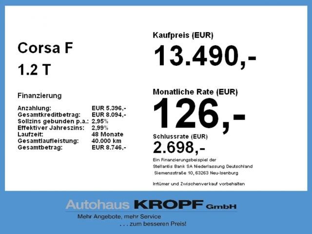 Opel Corsa F 1.2 LED+SHZ+Winterp.+Fernlichtass.+Kam.