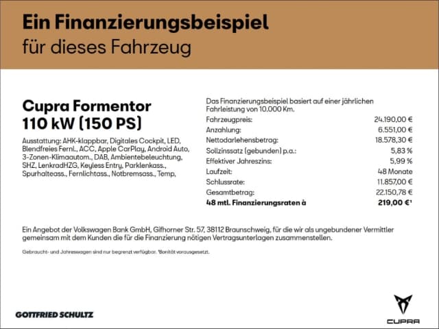 Cupra Formentor 1.5 TSI DSG