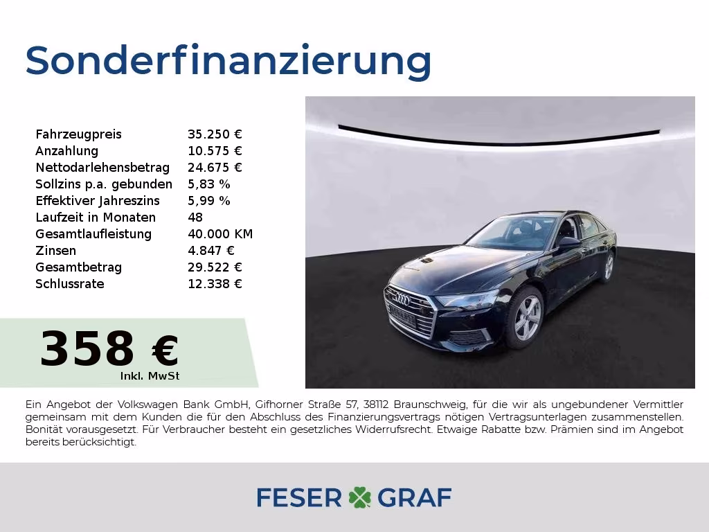 Audi A6 45 TFSI Quattro Sedan