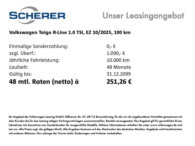 Volkswagen Taigo 1.0 TSI IQ.Drive R-Line
