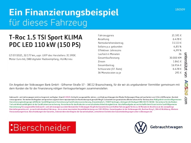 Volkswagen T-Roc 1.5 TSI Sport