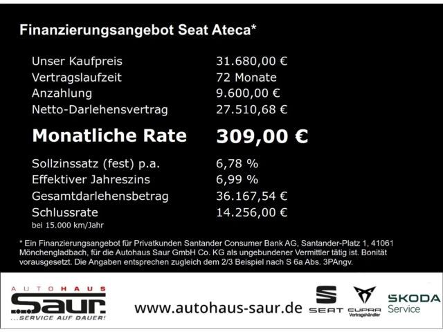 Seat Ateca 1.5 TSI DSG FR-lijn