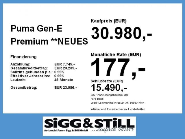 Ford Puma Gen-E Premium