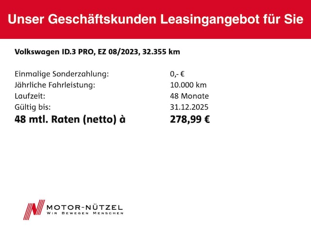 Volkswagen ID.3 150 kW Performance Pro