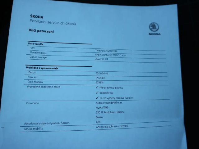 Skoda Fabia 1.0 TSI Ambition Combi