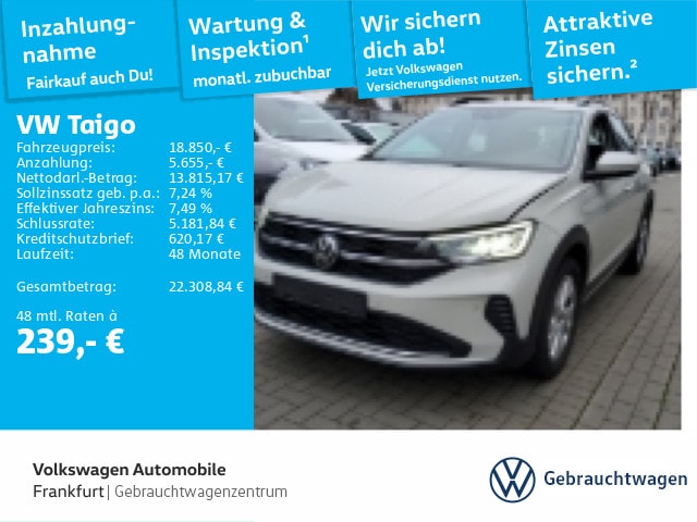 Volkswagen Taigo 1.0 TSI Life