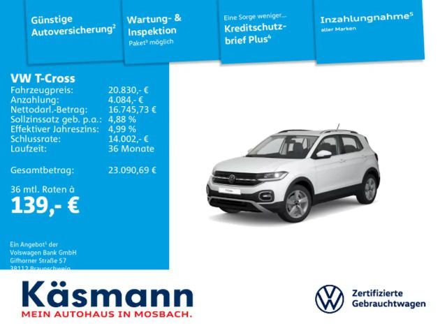 Volkswagen T-Cross 1.0 TSI DSG Style