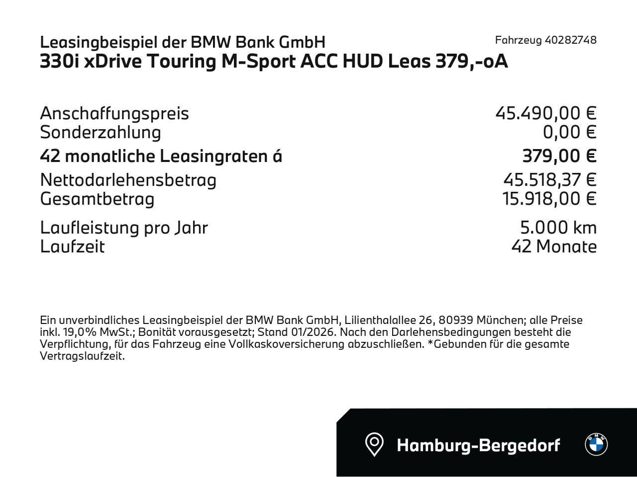 BMW 330 330i M-Sport Touring xDrive