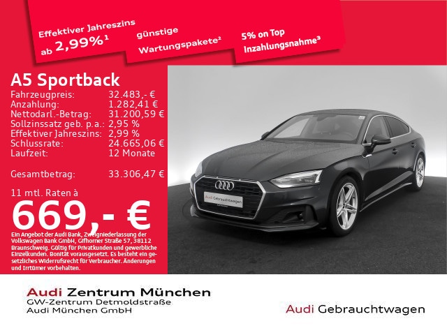 Audi A5 40 TFSI S-Tronic Sportback