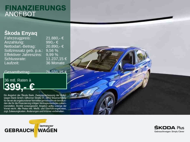 Skoda Enyaq Enyaq iV LM19 TEILLEDER SITZHZ KAMERA NAVI