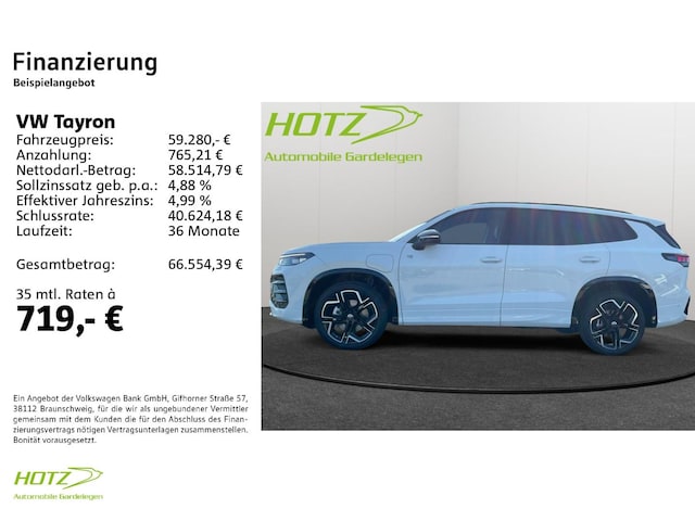 Volkswagen Tayron DSG R-Line eHybrid