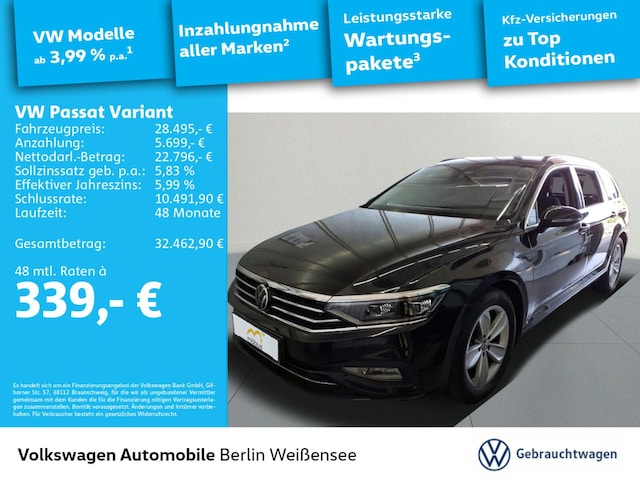Volkswagen Passat 2.0 TDI Business DSG Variant