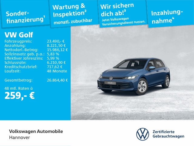 Volkswagen Golf 1.5 TSI Golf VIII Life
