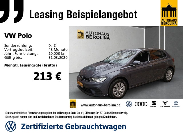 Volkswagen Polo 1.0 TSI Life
