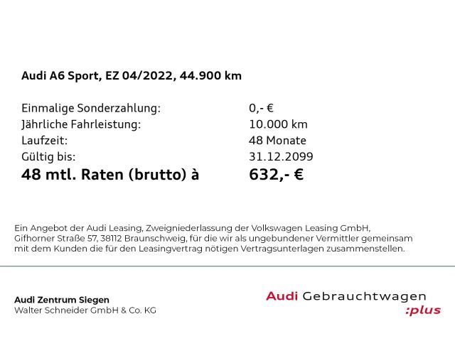 Audi A6 50 TDI Business Quattro Sedan Sport