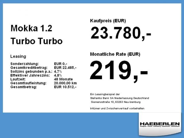 Opel Mokka 1.2 Turbo Turbo