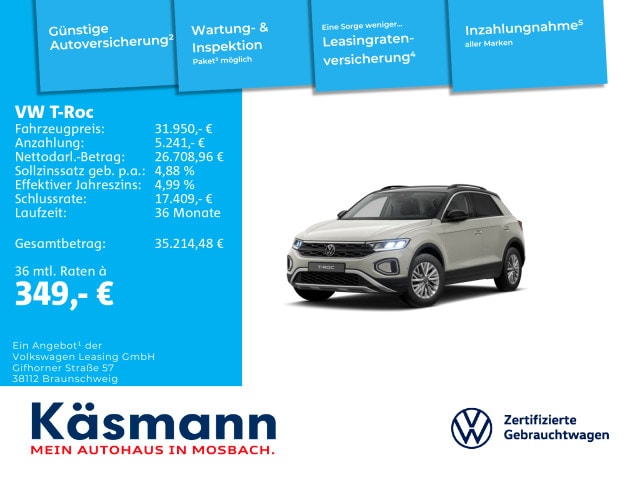 Volkswagen T-Roc DSG Life