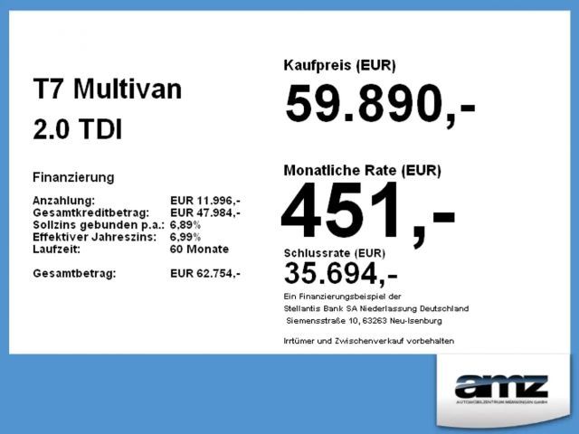 Volkswagen Multivan 2.0 TDI Style T7
