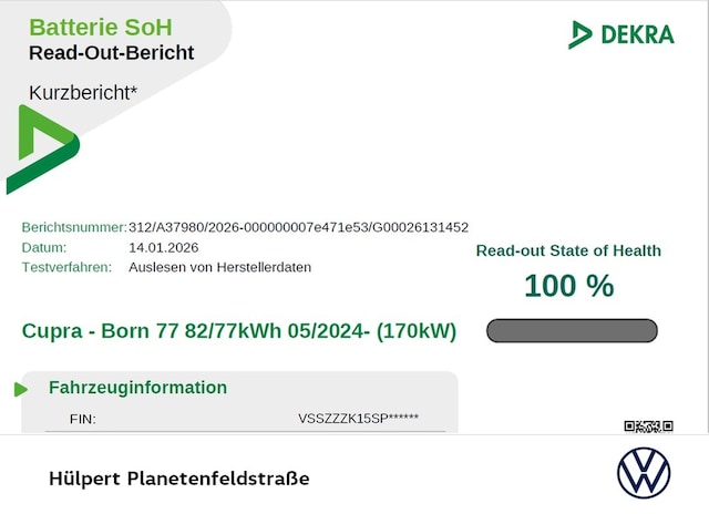 Cupra Born Born EDITION DYNAMIC 360CAM ACC LM19 NAVI SITZHZ