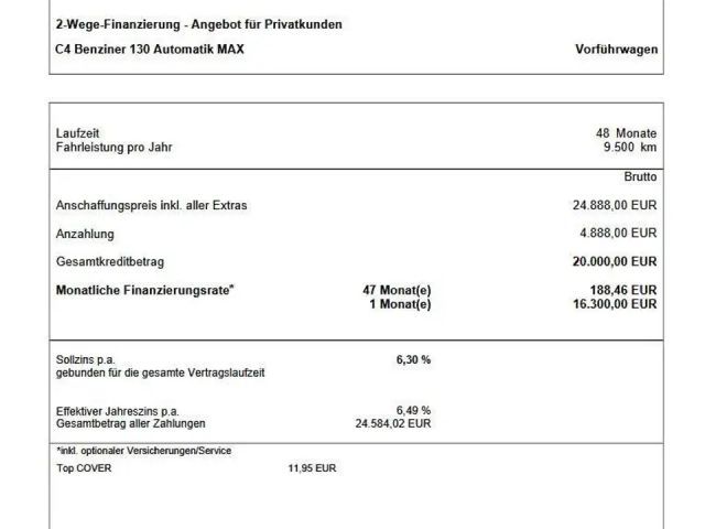 Citroën C4 Max PureTech