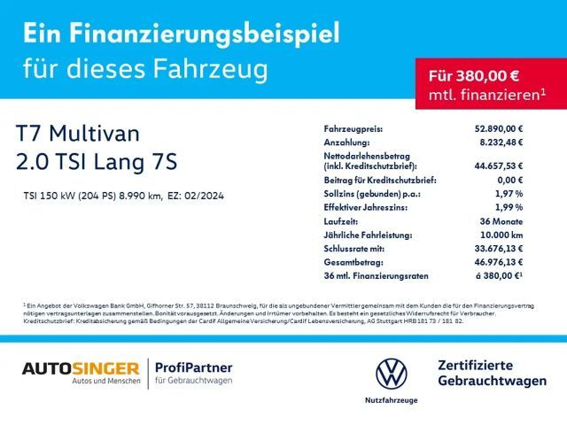 Volkswagen Multivan Lang T7