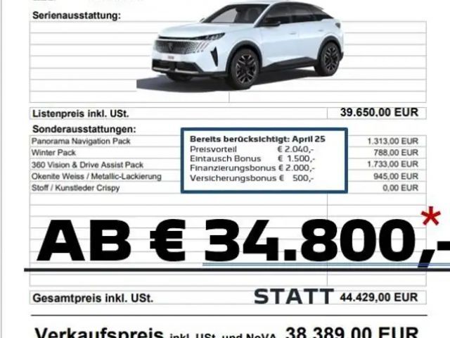 Peugeot 3008 Allure Pack Hybrid