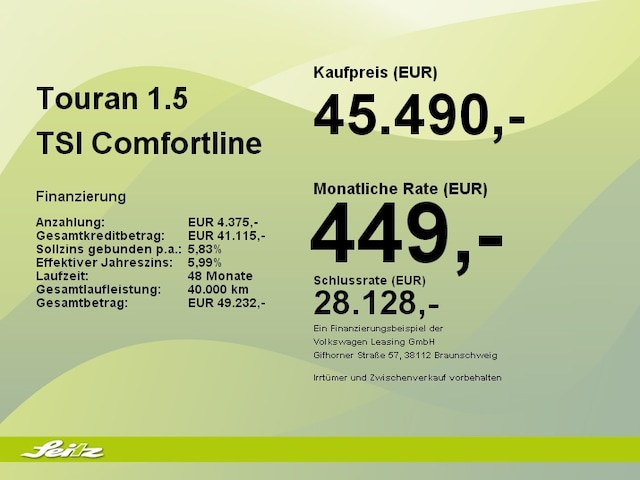 Volkswagen Touran 1.5 TSI *AHK*KAMERA*NAVI*LED*