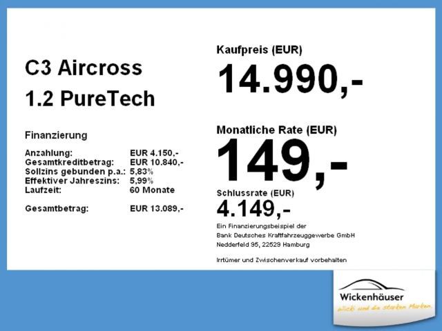 Citroën C3 Aircross PureTech Shine