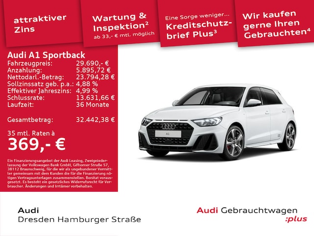 Audi A1 40 TFSI S-Line S-Tronic Sportback