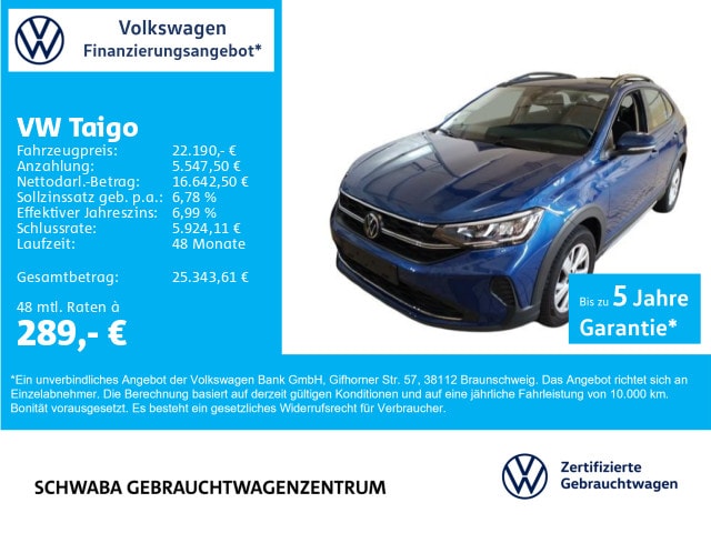 Volkswagen Taigo 1.0 TSI Life