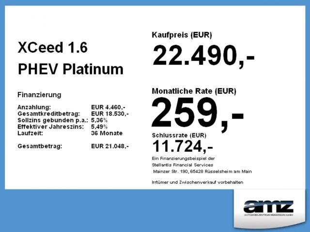 Kia XCeed PHEV Platinum Edition