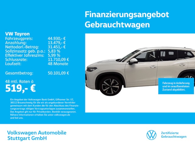 Volkswagen Tayron 1.5 TSI DSG Life