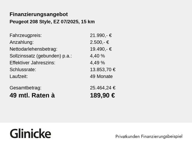 Peugeot E-208 Hybrid Style