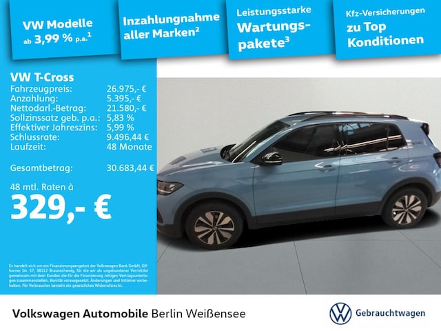 Volkswagen T-Cross 1.0 TSI DSG