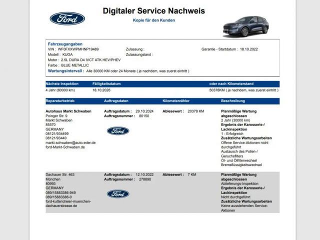 Ford Kuga Plug in Hybrid Titanium