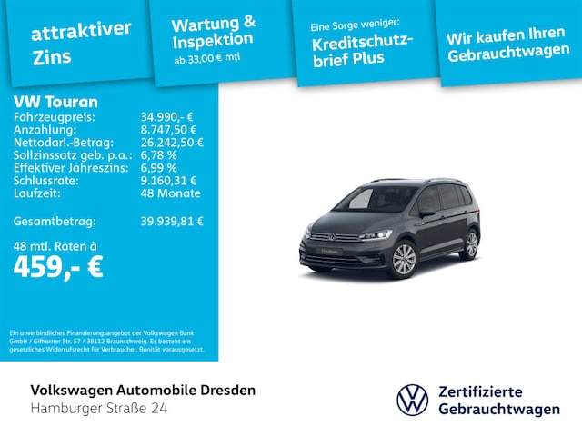 Volkswagen Touran 1.5 TSI Comfortline