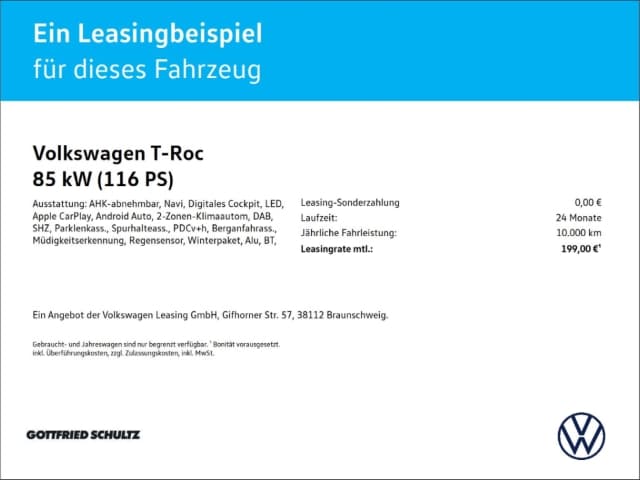 Volkswagen T-Roc 1.0 TSI