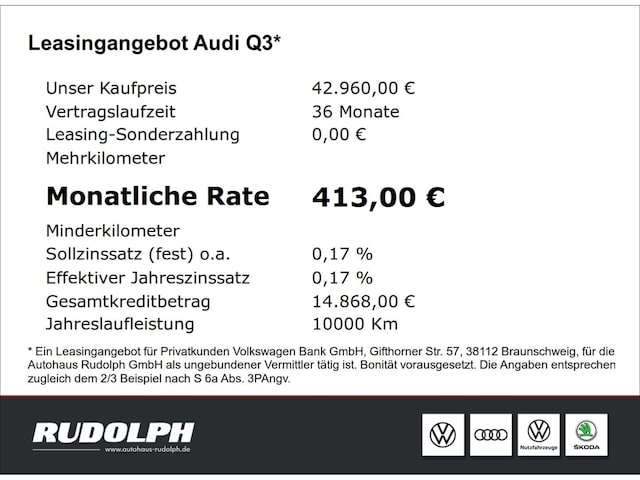 Audi Q3 35 TFSI S-Line S-Tronic Sportback