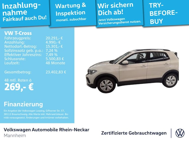 Volkswagen T-Cross 1.0 TSI Life