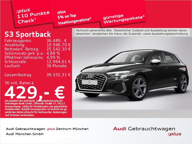 Audi S3 Quattro S-Tronic Sportback