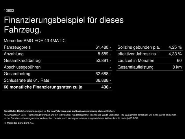 Mercedes-Benz EQE 43 4MATIC AMG Line Sedan