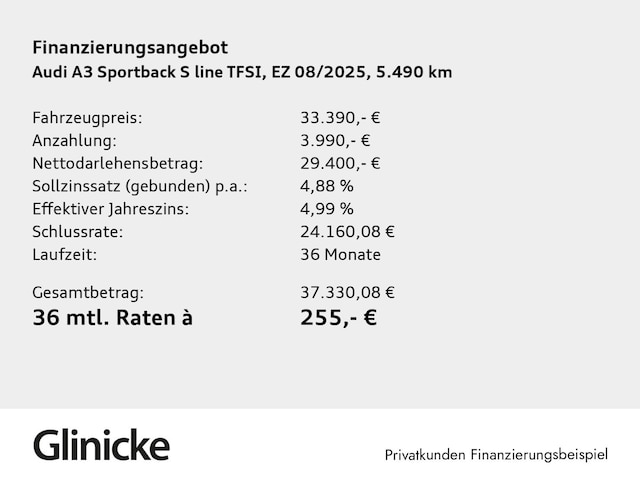 Audi A3 35 TFSI S-Line S-Tronic Sportback