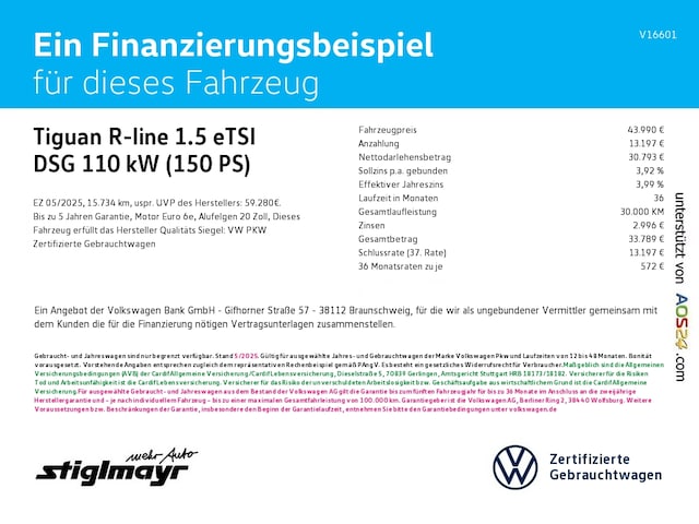 Volkswagen Tiguan 1.5 eTSI DSG R-Line