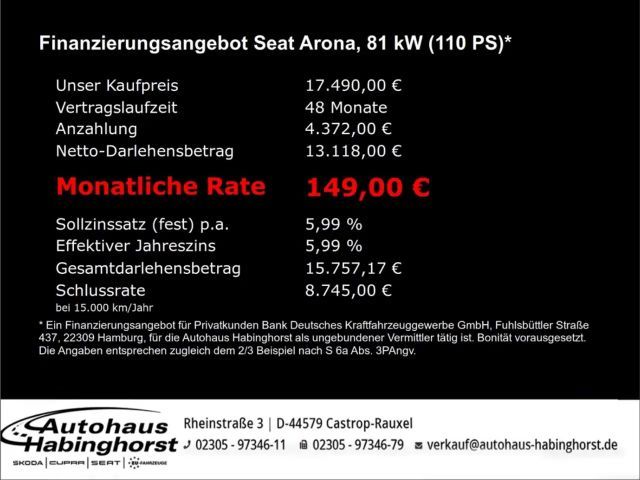 Seat Arona 1.0 TSI FR-lijn