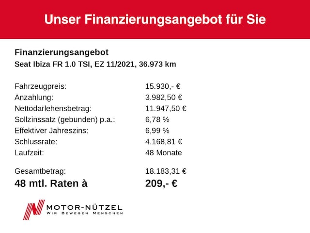 Seat Ibiza 1.0 TSI FR-lijn