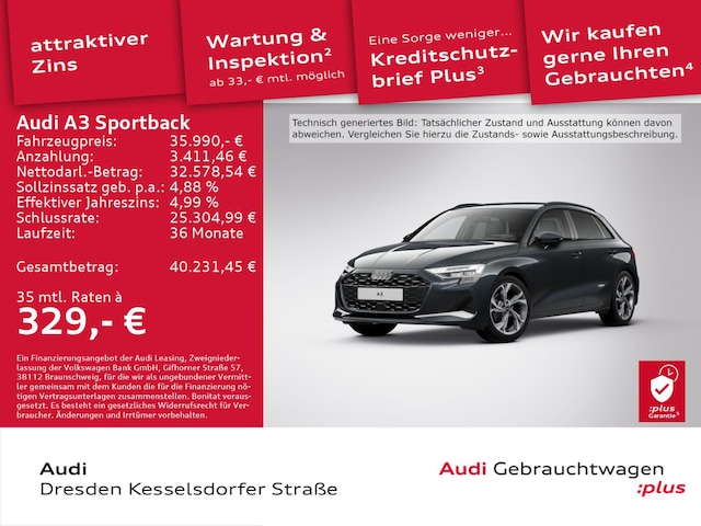 Audi A3 35 TFSI S-Tronic Sportback