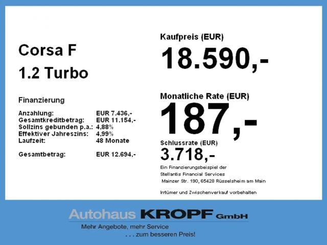 Opel Corsa 1.2 Turbo Edition Turbo