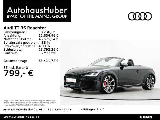 Audi TT RS Quattro Roadster S-Tronic